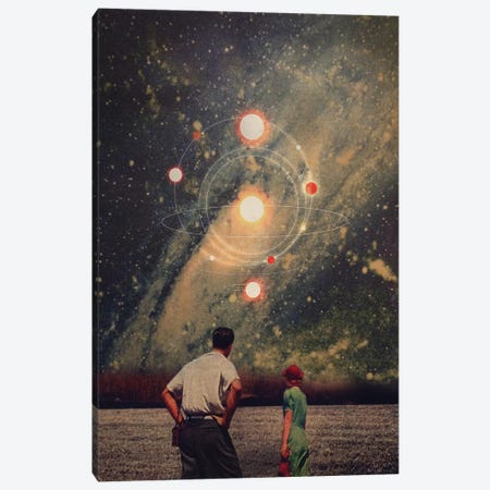 Light Explosions in our Sky Canvas Print #FRM16} by Frank Moth Canvas Art
