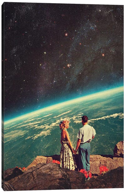 Love Canvas Art Print - 3-Piece Astronomy & Space Art