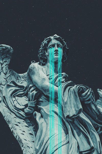 Goth Art: Angel Came by Frank Moth