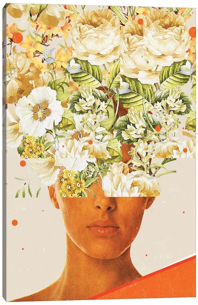 Superflowerhead Canvas Art Print - Multimedia Portraits
