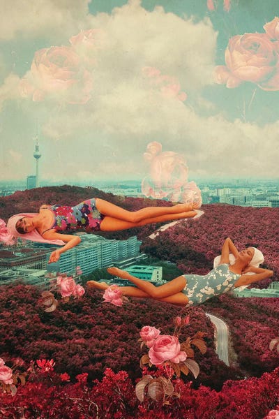 Vintage & Retro Bedroom: Those Pink Afternoons by Frank Moth