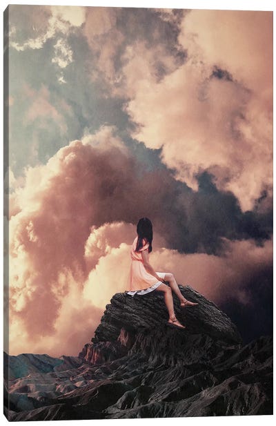 You came from the Clouds Canvas Art Print - Going Solo