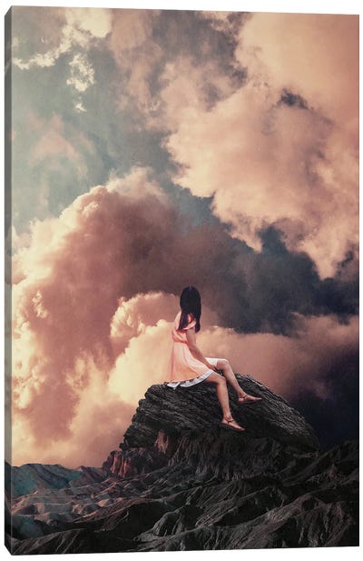 You Came From The Clouds By Frank Moth Canvas Art Print