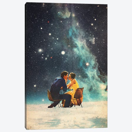 I'll Take you to the Stars for a Second Date Canvas Print #FRM78} by Frank Moth Art Print