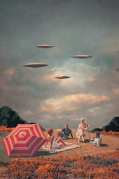 Umbrellas: Pretend They Neve Came by Frank Moth