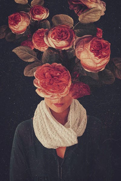 Women's Tops: The Smile Of Roses by Frank Moth