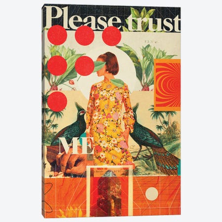 Please Trust Me Canvas Print #FRM99} by Frank Moth Canvas Print