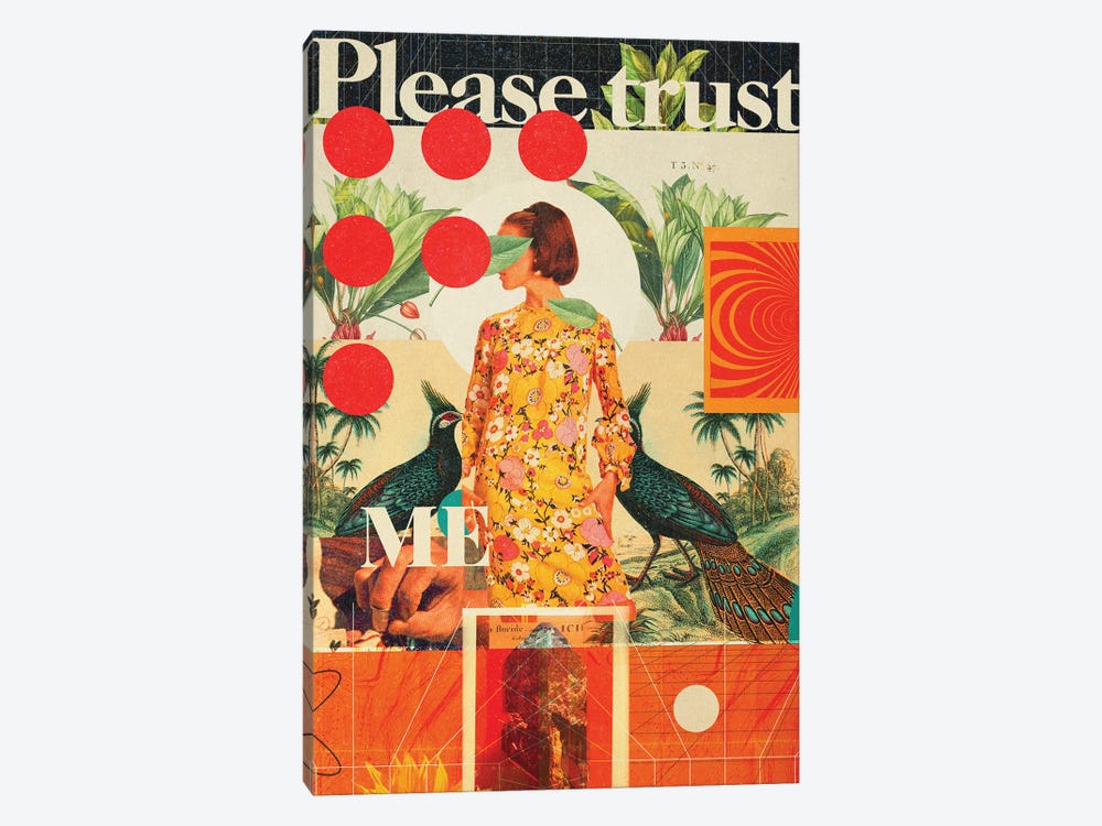 Please Trust Me by Frank Moth 1-piece Canvas Print
