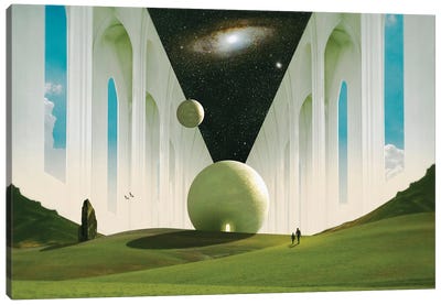 New Fields Canvas Art Print - Sci-Fi Planet Art