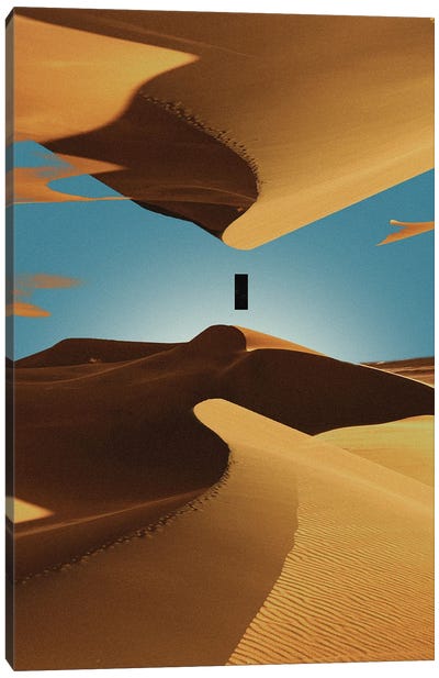 Spacetime Warp Canvas Art Print - Coastal Sand Dune Art