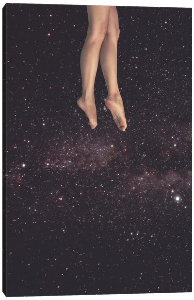 Hanging In Space Canvas Art Print - Star Art