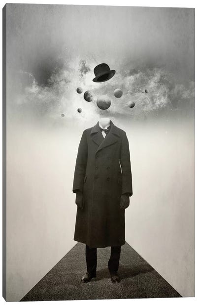 Planets Canvas Art Print - The Son of Man Reimagined