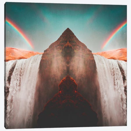 Waterfall Canvas Print #FRO41} by Fran Rodriguez Canvas Artwork