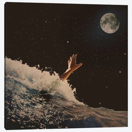 Wave Goodbye Canvas Print #FRO64} by Fran Rodriguez Art Print