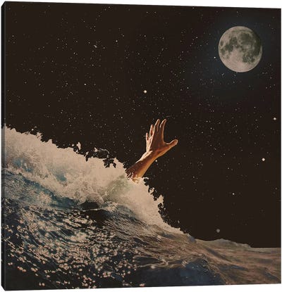 Wave Goodbye Canvas Art Print - Fran Rodriguez