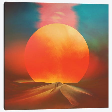 Setting Sun Canvas Print #FRO89} by Fran Rodriguez Canvas Art