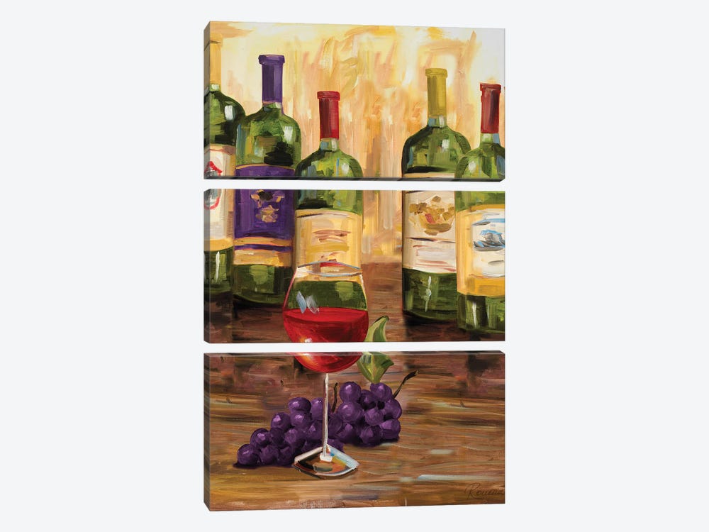 Chianti II by Heather A. French-Roussia 3-piece Canvas Print
