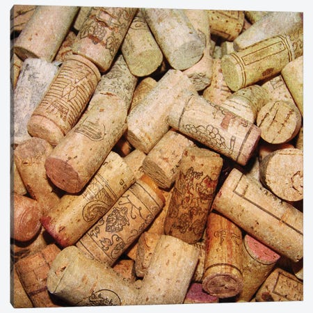 Corks I Canvas Print #FRR13} by Heather A. French-Roussia Canvas Art