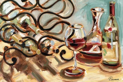 Decanter and Wine by Heather A. French-Roussia acrylic art print