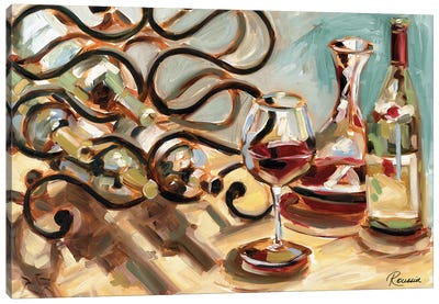 Decanter and Wine Canvas Art Print