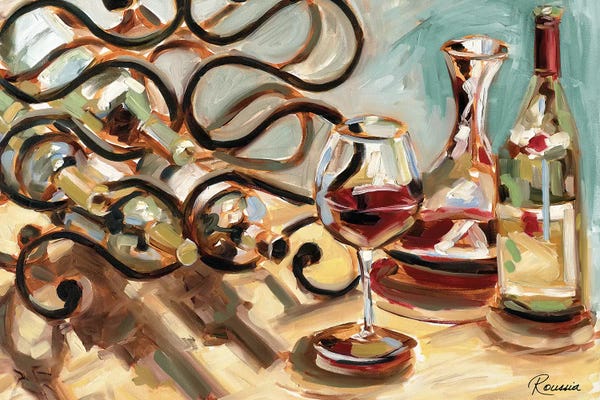 Heather A. French-Roussia: Decanter and Wine by Heather A. French-Roussia