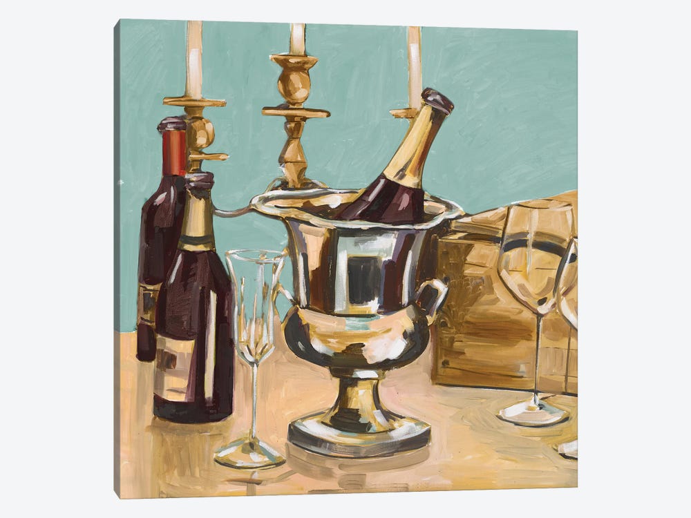 Dinner Party II by Heather A. French-Roussia 1-piece Canvas Art
