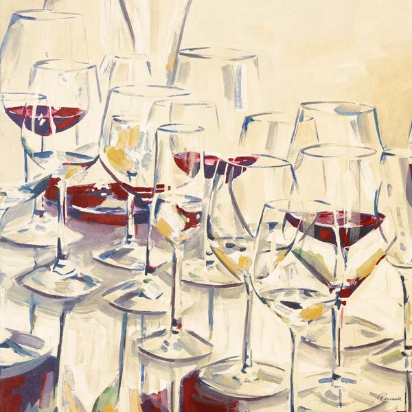 Wine: A Warm Toast I by Heather A. French-Roussia