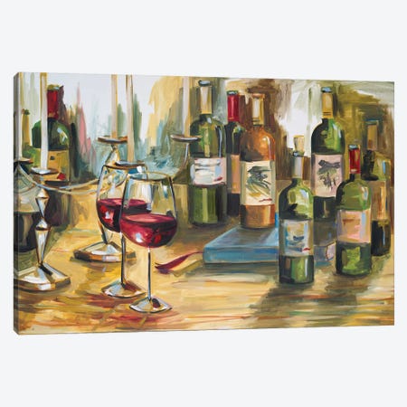 Wine Room Canvas Print #FRR20} by Heather A. French-Roussia Canvas Print