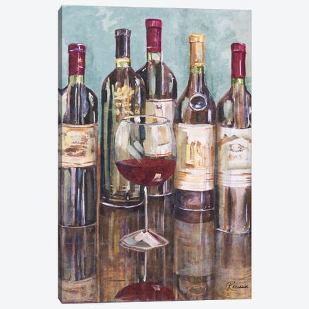 Wine Tasting I Canvas Print #FRR21} by Heather A. French-Roussia Art Print