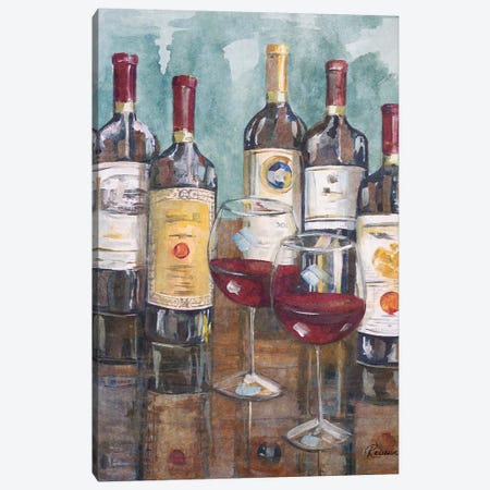Wine Tasting II Canvas Print #FRR22} by Heather A. French-Roussia Canvas Print