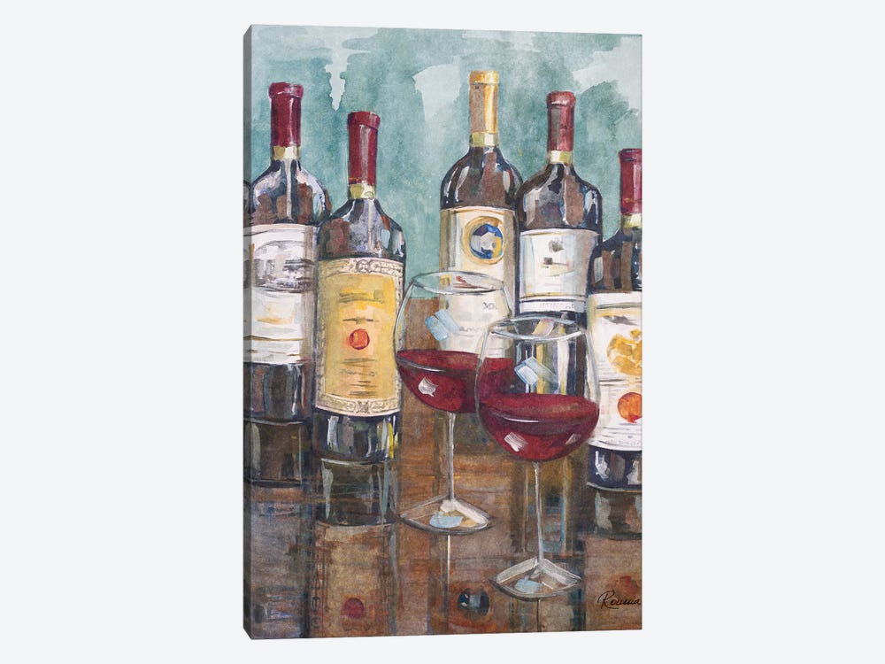 Wine Tasting II by Heather A. French-Roussia 1-piece Canvas Artwork
