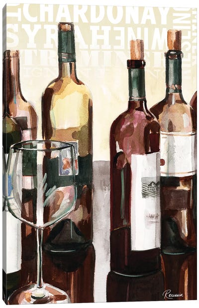 Wine Typography I Canvas Art Print