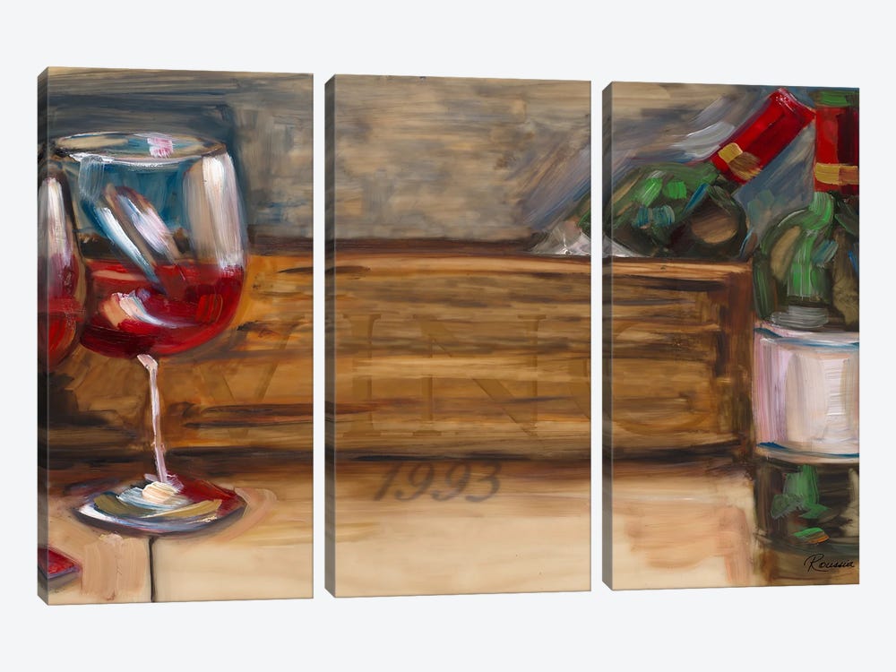 '93 Vino by Heather A. French-Roussia 3-piece Art Print