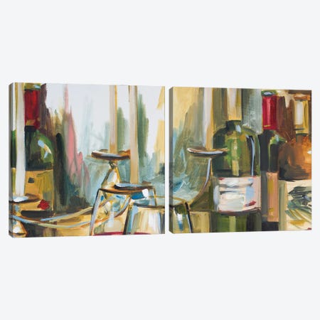 Wine Room Diptych Canvas Print Set #FRR2HSET001} by Heather A. French-Roussia Canvas Art