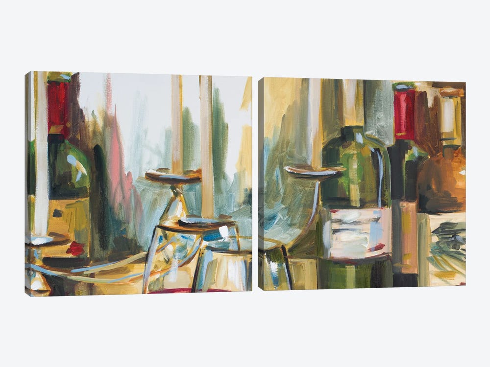 Wine Room Diptych by Heather A. French-Roussia 2-piece Art Print