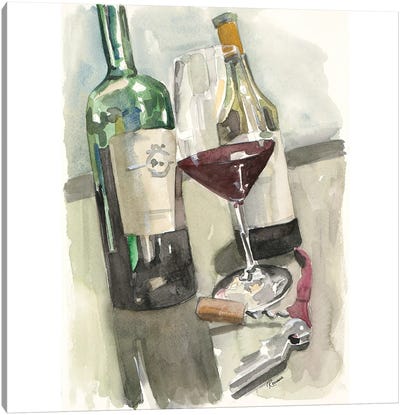 Glass of Red Canvas Art Print