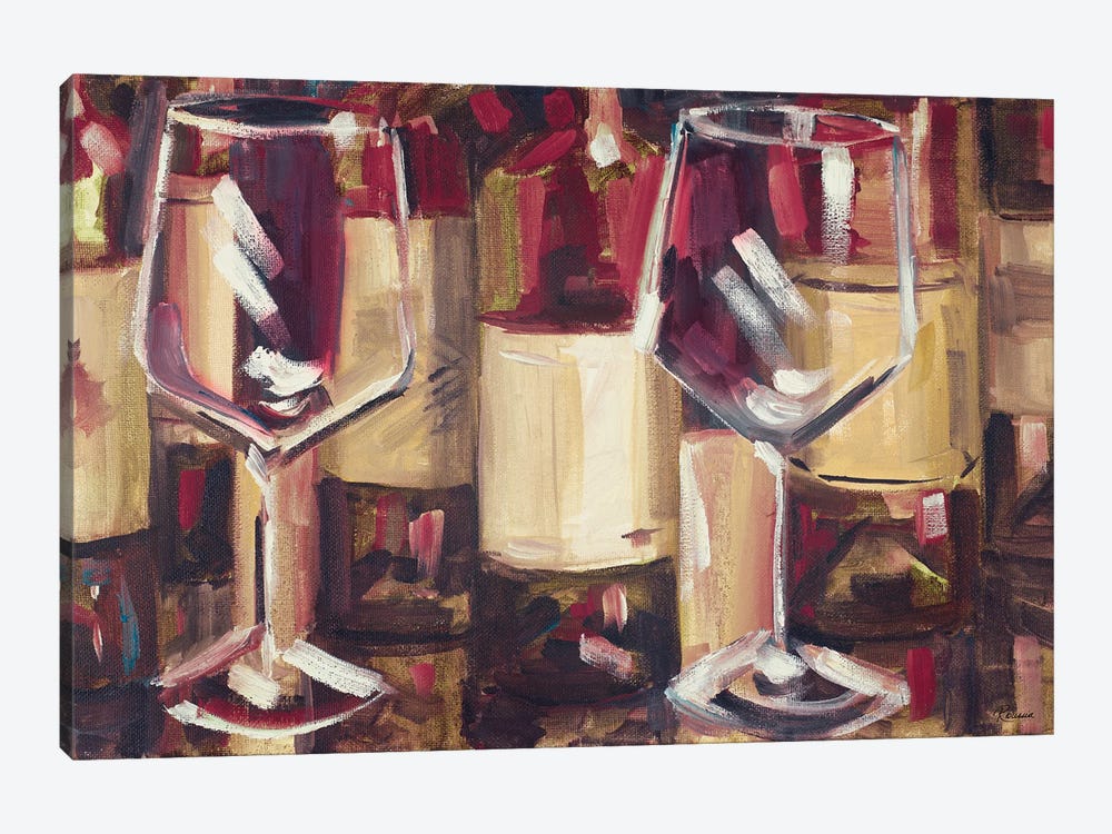 Red Wine with Dinner by Heather A. French-Roussia 1-piece Art Print