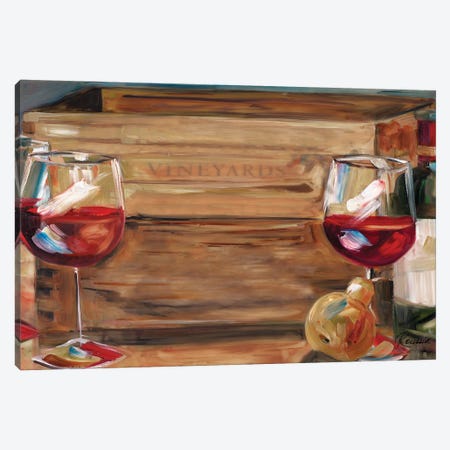 Vineyard Wine Canvas Print #FRR45} by Heather A. French-Roussia Canvas Artwork