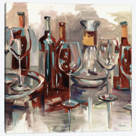 Wine Selections Canvas Print #FRR47} by Heather A. French-Roussia Canvas Art