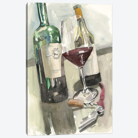 Wine Series II Canvas Print #FRR49} by Heather A. French-Roussia Art Print