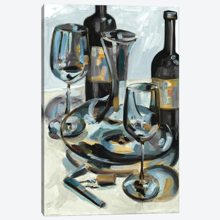 Wine with Dinner I Canvas Print #FRR51} by Heather A. French-Roussia Canvas Artwork