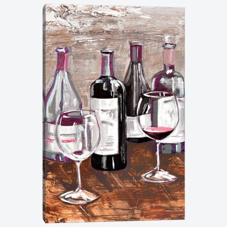 Drink At The Wine Bar Canvas Print #FRR53} by Heather A. French-Roussia Canvas Art