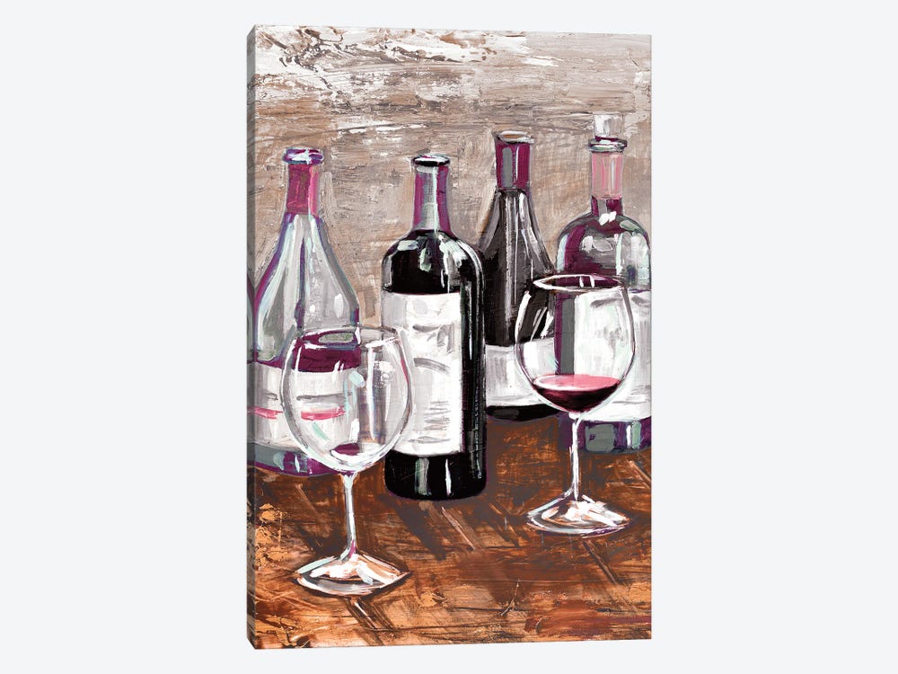 Drink At The Wine Bar by Heather A. French-Roussia 1-piece Canvas Artwork