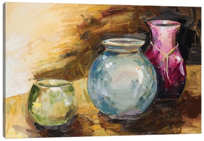 Jeweled Vases Canvas Art Print