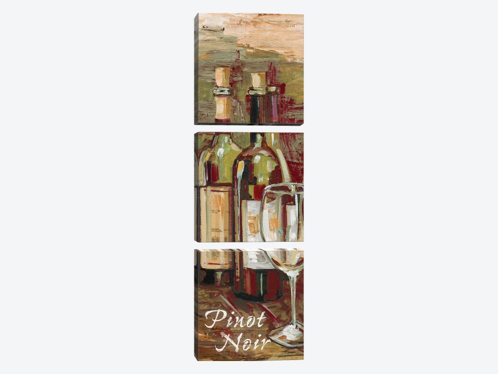 Pinot Noir by Heather A. French-Roussia 3-piece Canvas Wall Art