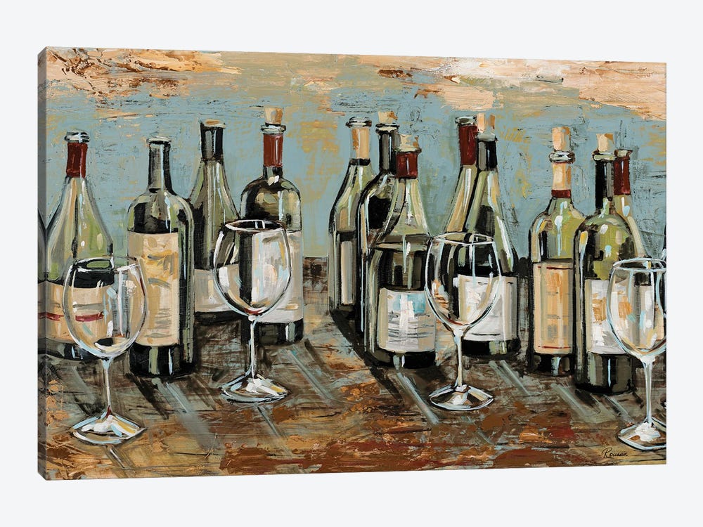 Wine Bar II by Heather A. French-Roussia 1-piece Canvas Art