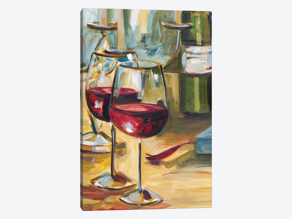 Wine for Two by Heather A. French-Roussia 1-piece Canvas Print