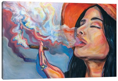 Blowin' Smoke Kacey Musgraves Canvas Art Print - Pop Music Art