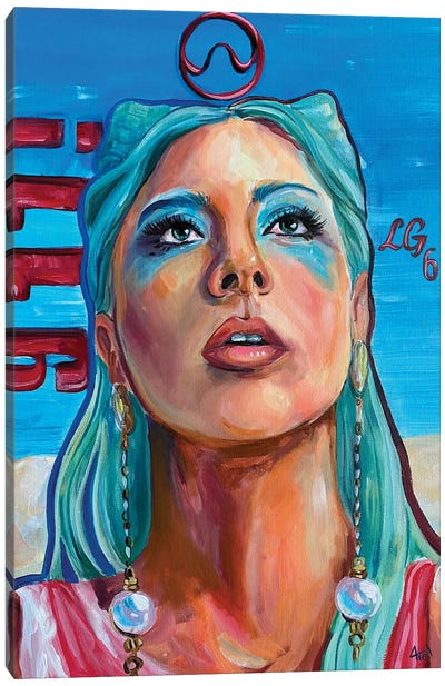 Lady Gaga 911 Canvas Art Print - Forrest Stuart
