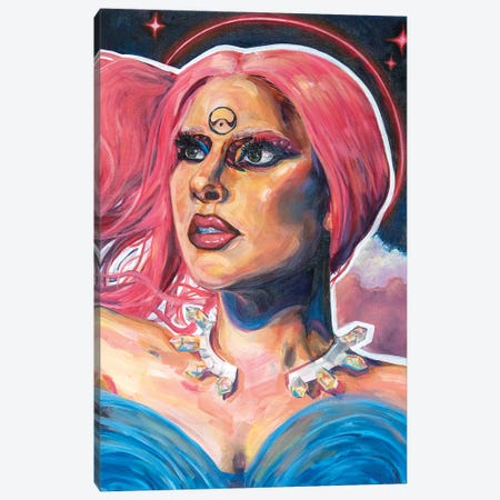 Our Lady Of Chromatica Lady Gaga Canvas Print #FRT20} by Forrest Stuart Art Print